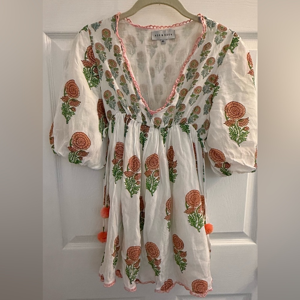Asaba White Floral Blouse